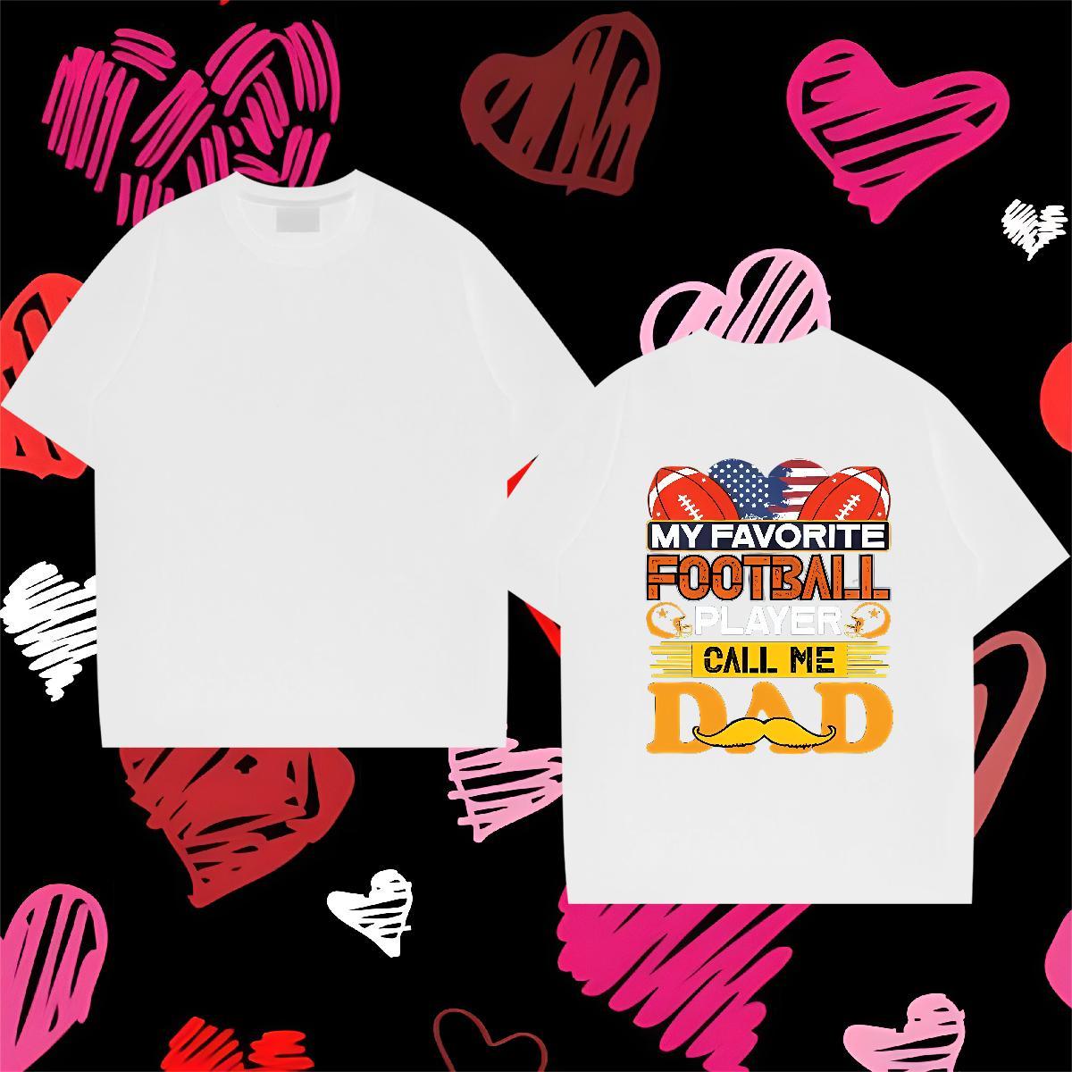 Classic Men T Shirts 100% Cotton 230g rugby Daily Outfit DIY Breathable Crew Neck Men Tshirts Casual New Top Tees