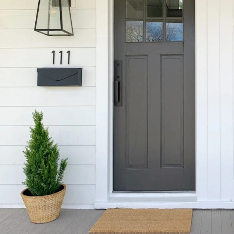 125mm Floating House Number Letters Big Modern Door Alphabet Home Outdoor 5 in.Black Numbers Address Plaque Dash Slash Sign #0-9 240823