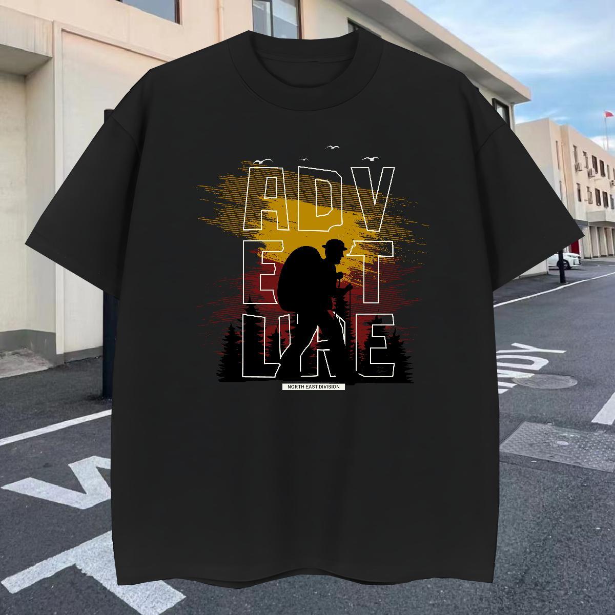 Cool Design T-Shirts 100% Cotton 230g letter Daily Wear Black Oversized Breathable Crew Neck Men Tees Designer Fashion Tee Shirt