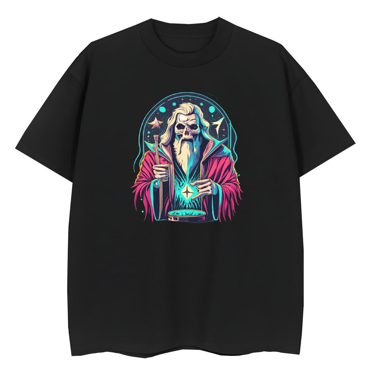 High Quality T Shirt For Man 230g Cotton skull Beach Customized Short Sleeve O-Neck Men Tees Designer Tee Shirt