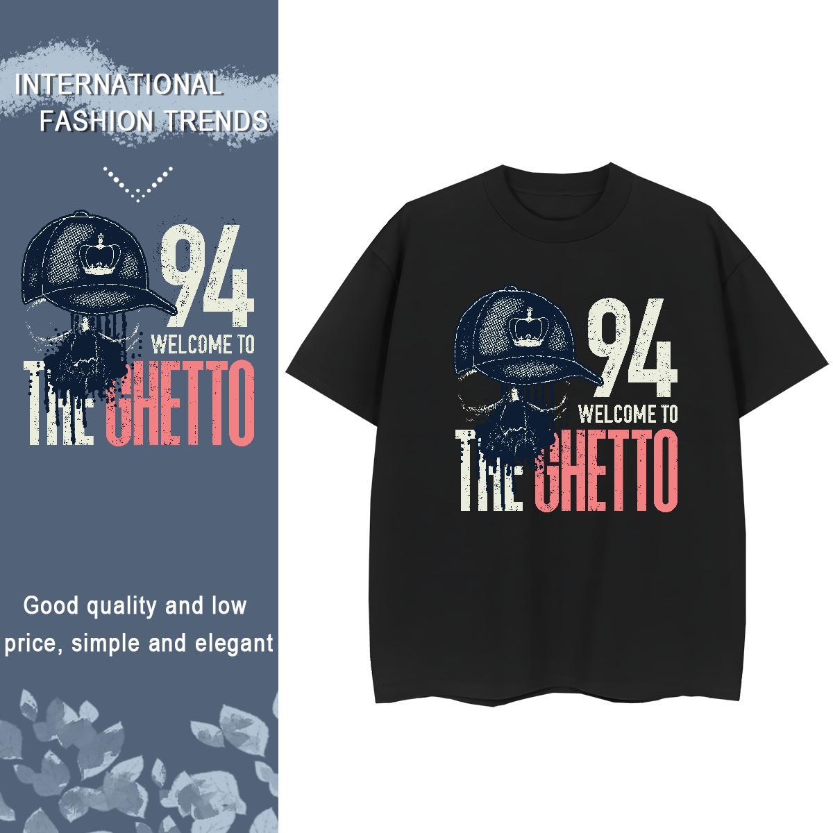 Comfortable Couples T Shirts 100% Cotton 230g letter Hip Hop Street Woman T Shirts Breathable Soft Skull Tee Shirt