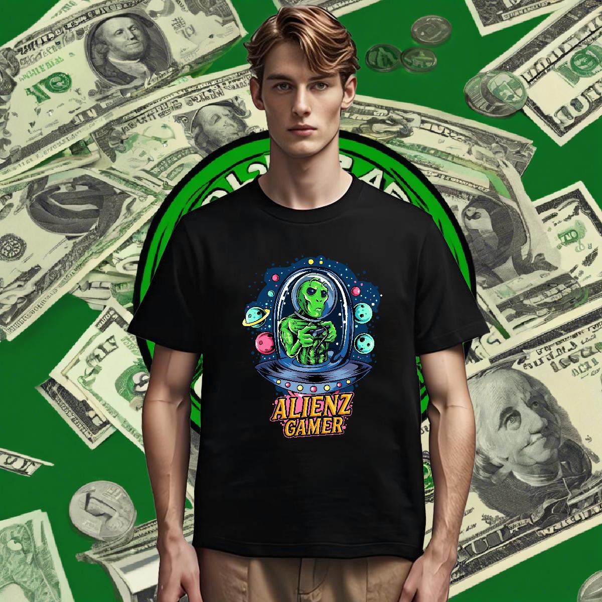 Free Shipping T Shirts Men 230g Pure Cotton ET Casual Customized Print Breathable Short Sleeve Men Clothes T-Shirt Fashion Design Tees Shirts
