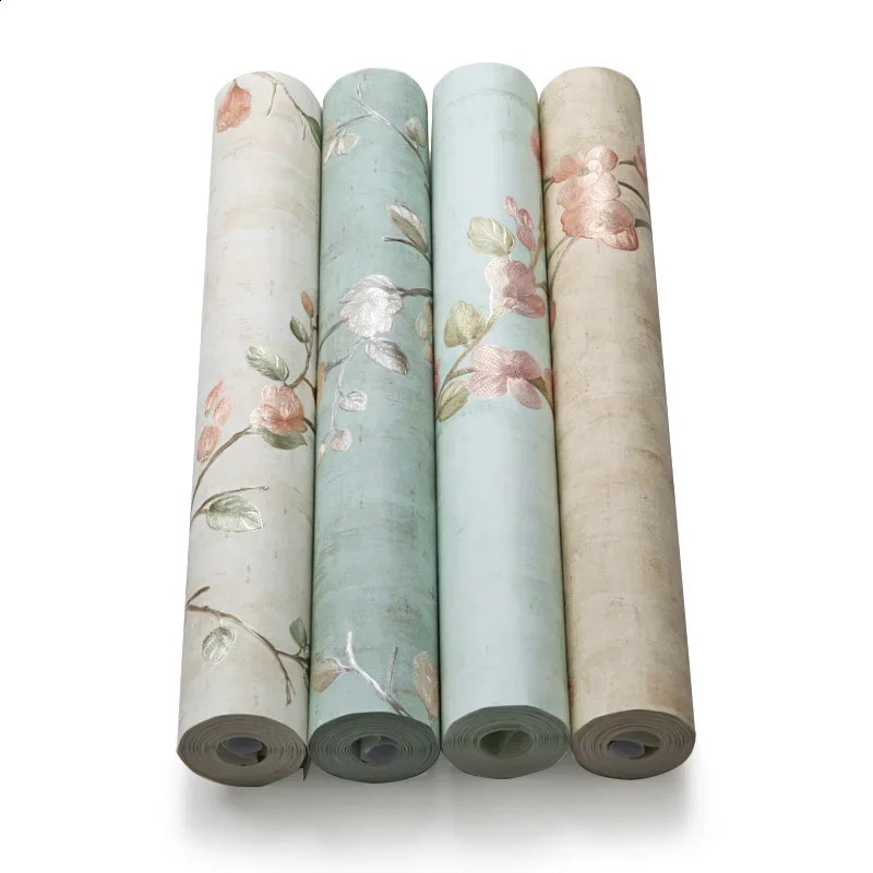 Home Improvement Wall Painting Wallpaper Contact Paper Bedroom Living Room 3D Floral Wall Papers home decor papel de parede 240823 w250403