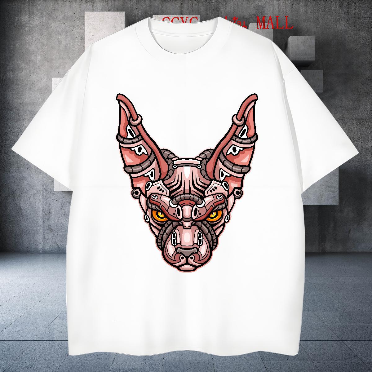 Loose Man T Shirts 230g Cotton ET Sports Casual Floral Print O Neck Short Sleeves Men Tshirts Free Shipping Tops Shirt
