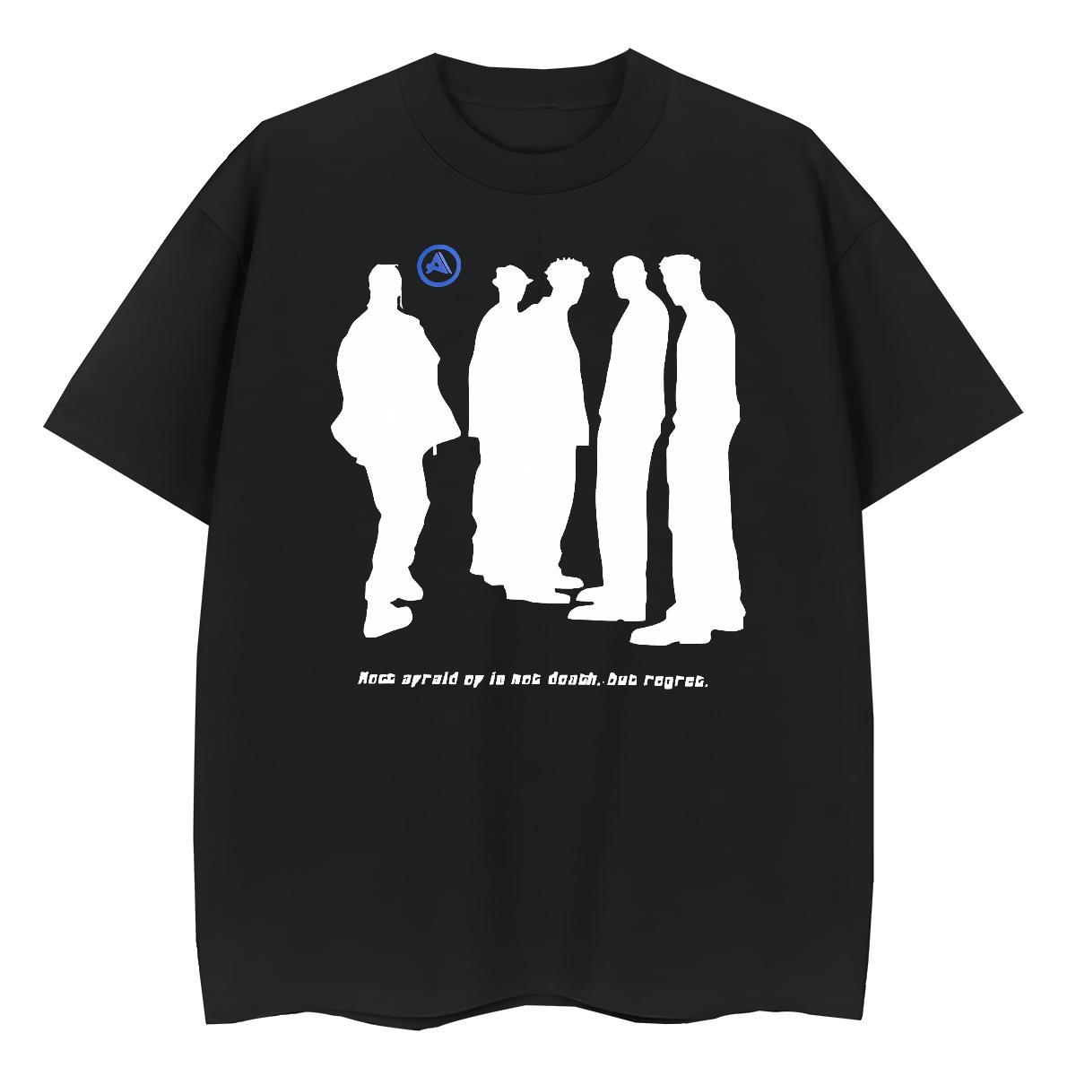 Free Shipping Couples T Shirts 230g Cotton Lines High Street Hip Hop T-Shirts O Neck Short Sleeves Cartoon Anime Tees