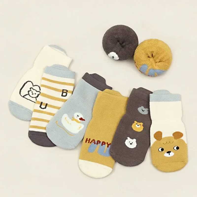 Thick Warm Kids School Fashion Socks Baby Middle Tube Stockings Long Socks for Infant Toddler Children Boys Girls Thermal Socks CL240824