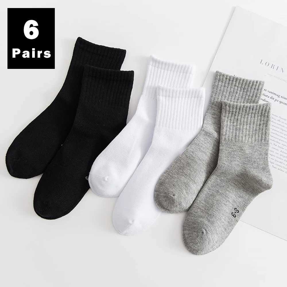 6 Pairs/Lot Children Socks Boy Girl Fashion Breathable Warm Autumn Winter High Quality 1-12Years Kids Birthday Gift CL240824