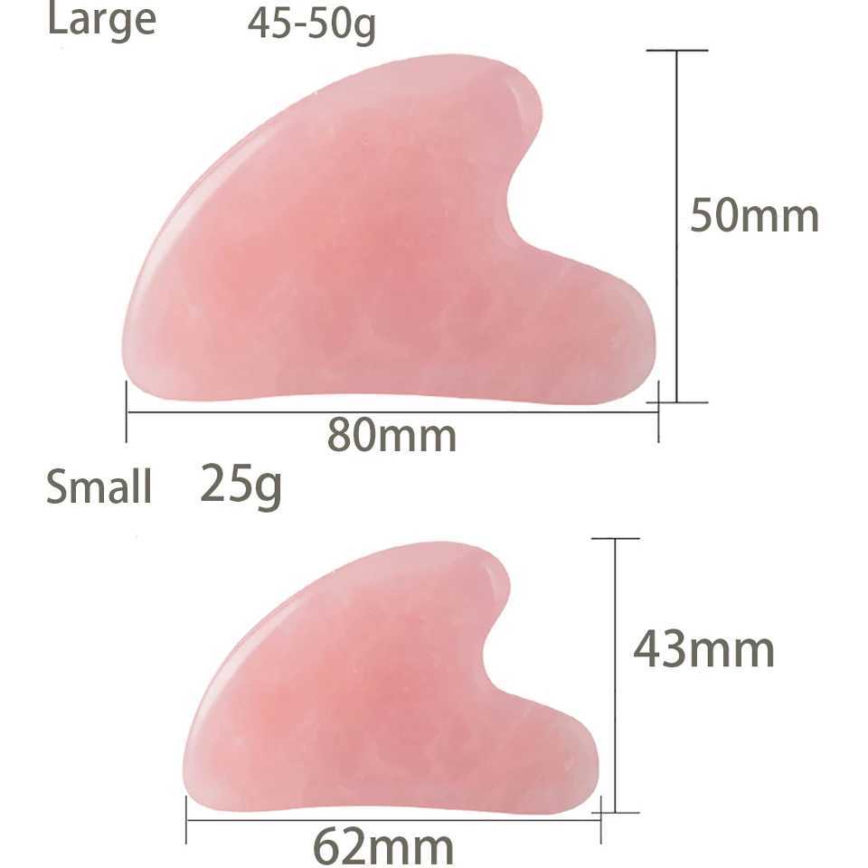 Natural Jade Stone Gua Sha Massage Board Rose Quartz Guasha Plate Jade Face Massager Scrapers Tools For Face Neck Back Body CL240825