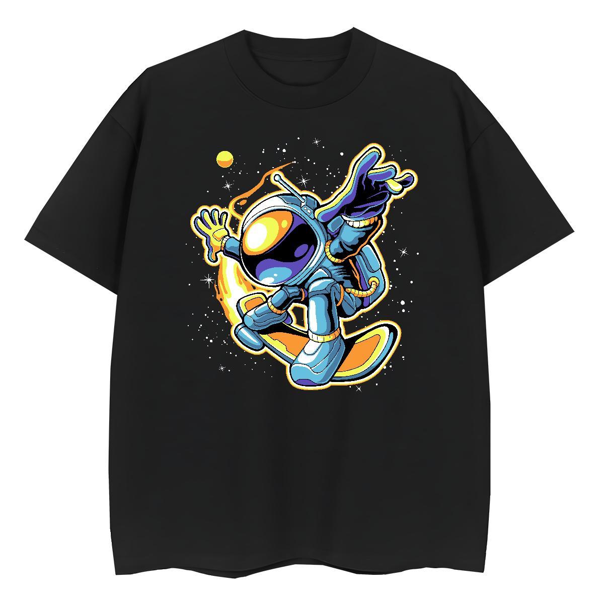 Designer Nice Womens Tshirts 230g Pure Cotton universe Sports Street Wear T Shirt For Woman Comfortable Black White Tops