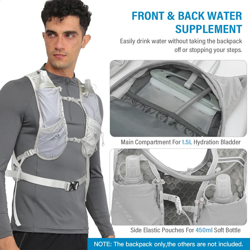 12L bicycle moisturizing backpack lightweight cycling vest outdoor running camping mountain equipment 240823
