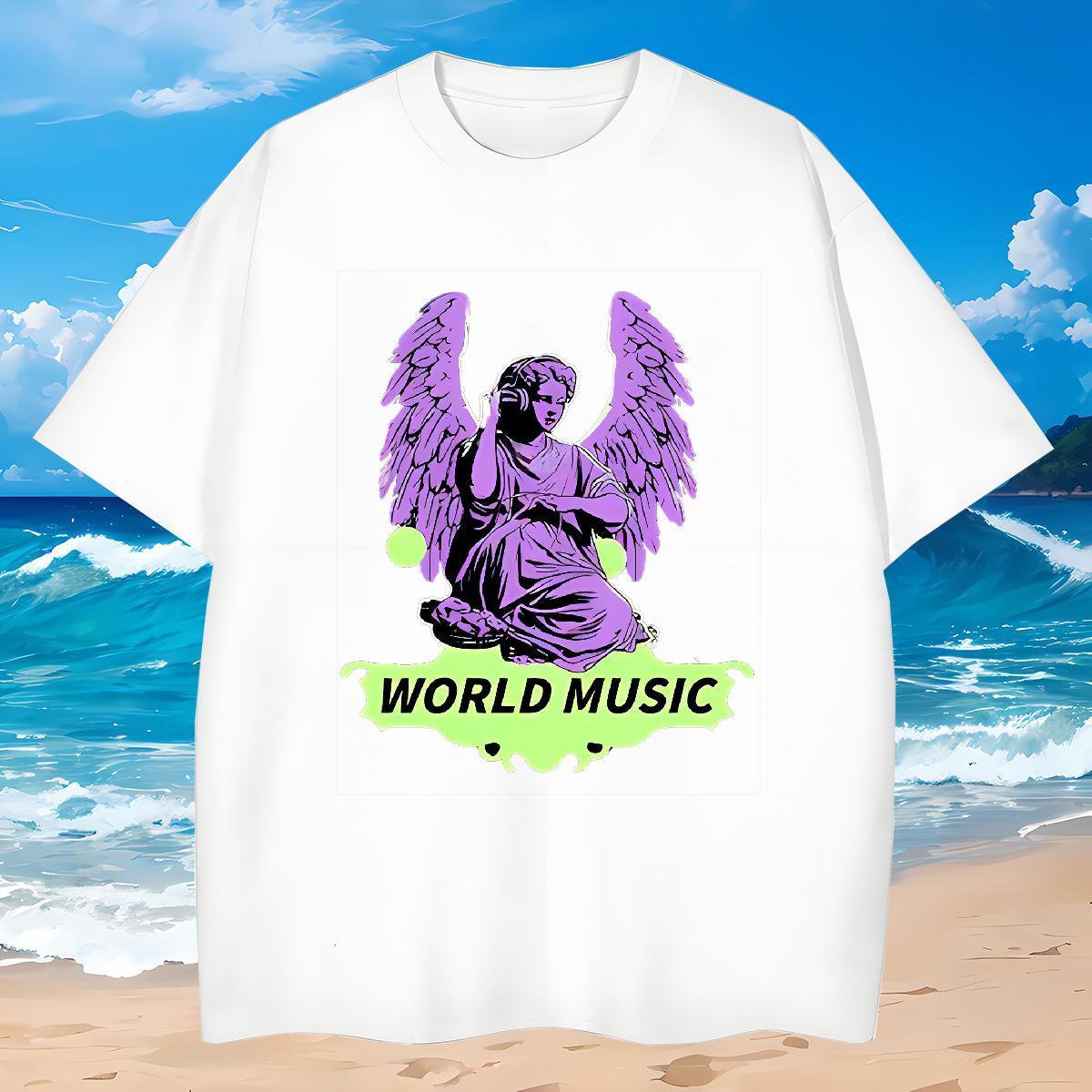 TOP Quality T Shirt For Man 230g 100% Cotton person Daily Outfit Customized Print Round Neck Short Sleeve Men Tshirts Fashion Tee Shirt