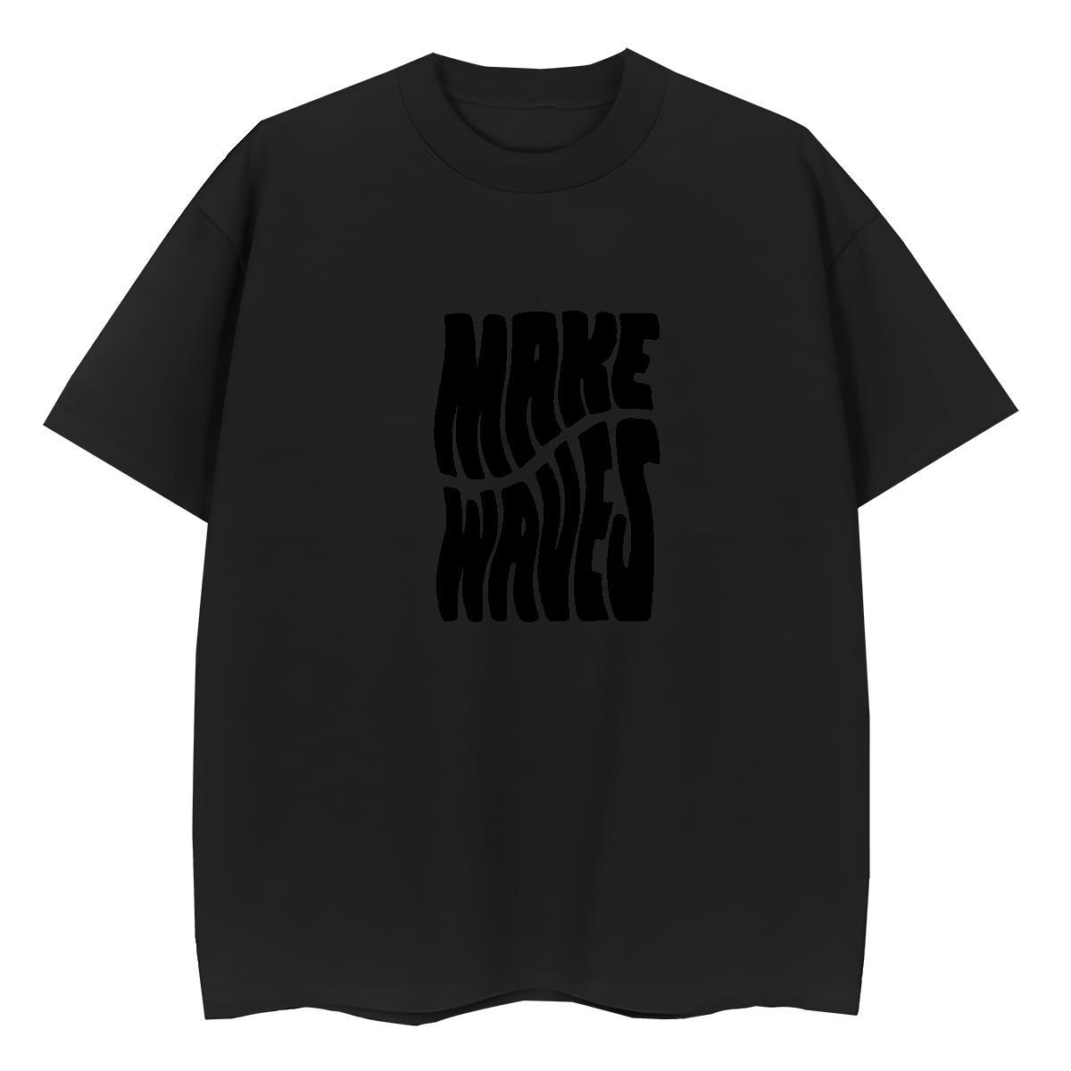 High quality Tshirt for Man Woman 100% Cotton 230g painting Home Outdoor T shirt Crew Neck Cartoon Print Tshirts