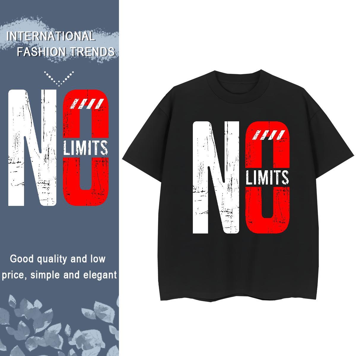 Comfortable T shirt 230g 100% Cotton letter Street wear Hip Hop Anime Print O-Neck Short Sleeve Tshirts Wholesale Tops Tees