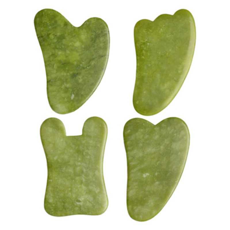 Natural Jade Stone Scraping Gua Sha Board Massager Face SPA Guasha Acupuncture Skin Beauty Facial Care Massage Tools CL240824