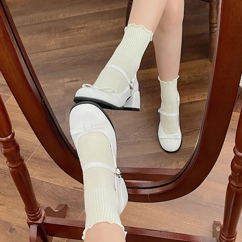 Mary shoes for women elegant low sole shoes fashionable and casual buckle shoes womens college style shoes single pump 240823