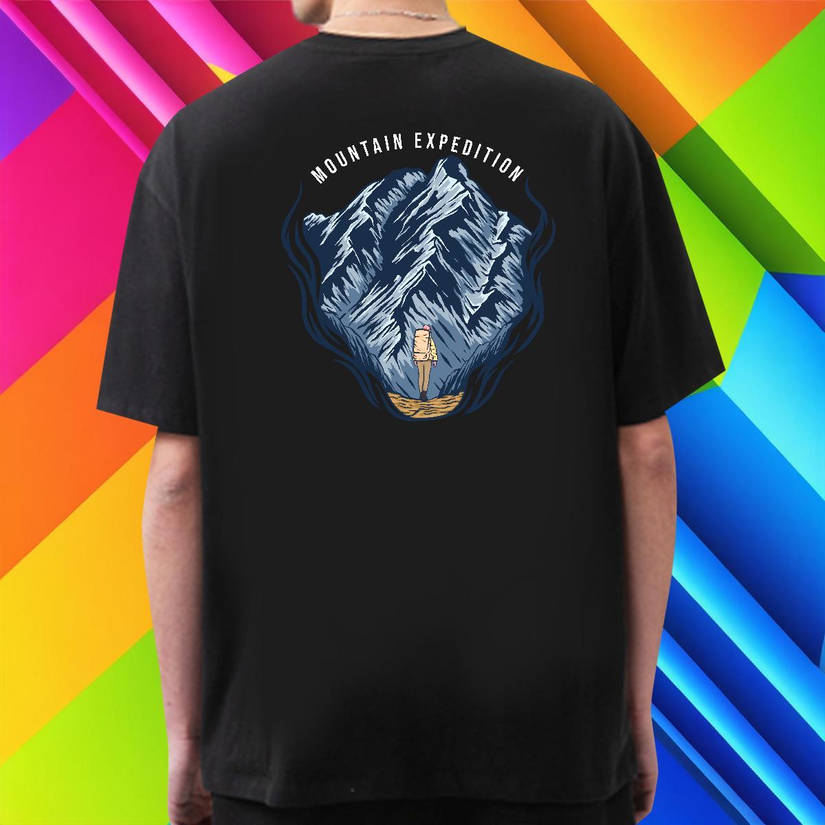 Comfortable Man T Shirts 230g Cotton mountains Daily Outfit Custom Print Oversized Breathable Short Sleeve Men Tops Tees New Designer Tshirts