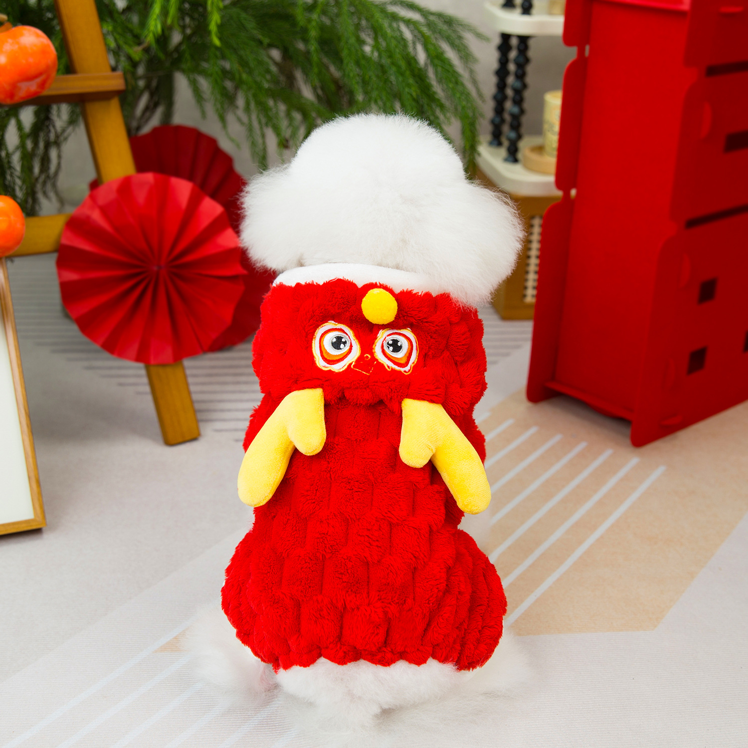 Autumn and Winter Dog Clothes Pet Clothing Double-sided Cat Small Dragon Veet Coat