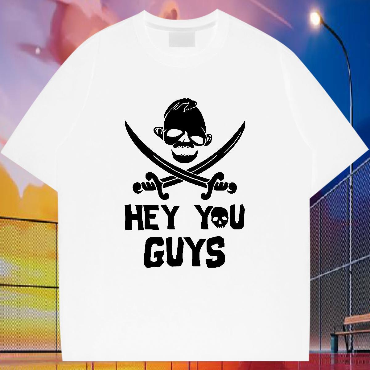 Classic T-Shirts for Men 230g Cotton skull Daily Wear DIY Printed Breathable Men Tees DIY Customized Tops Shirt