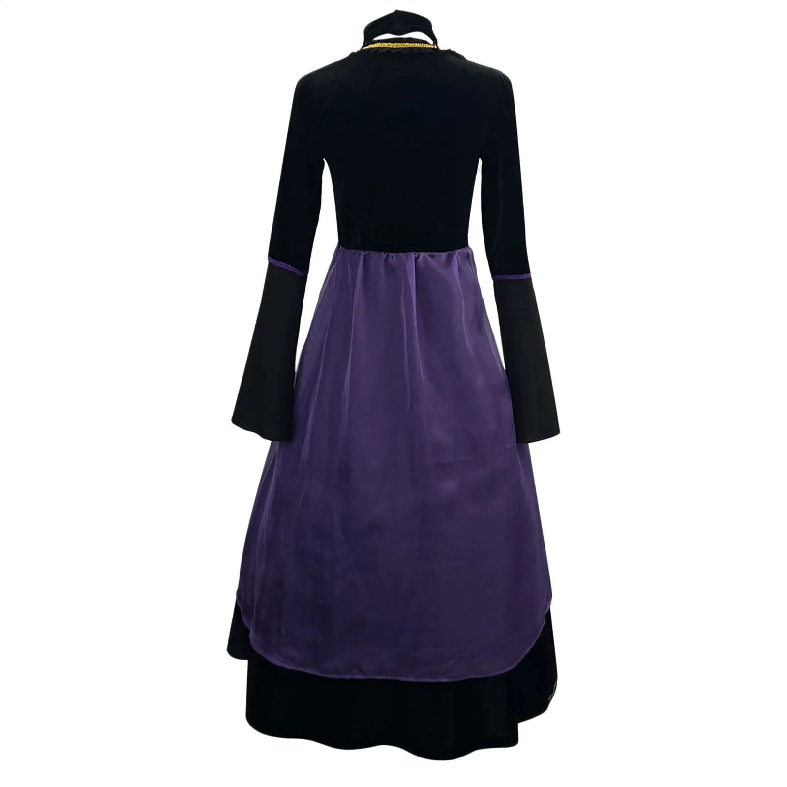 Halloween witch costume purple retro cosplay medieval party 240823