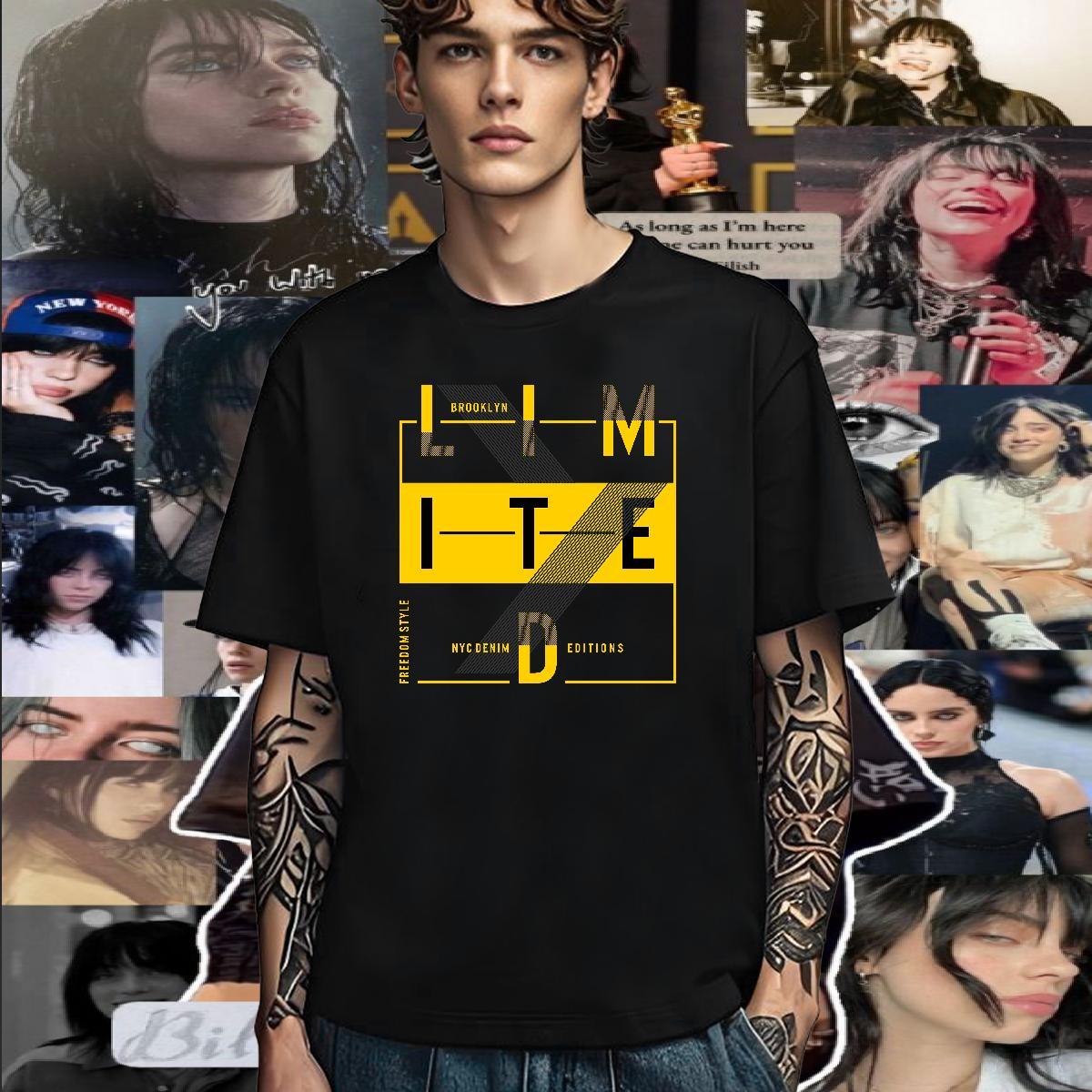 Loose Men T Shirts 230g 100% Cotton letter High Street Hip Hop Custom Print Plus Size Breathable Short Sleeve Mens Tshirts Fashion New Clothes