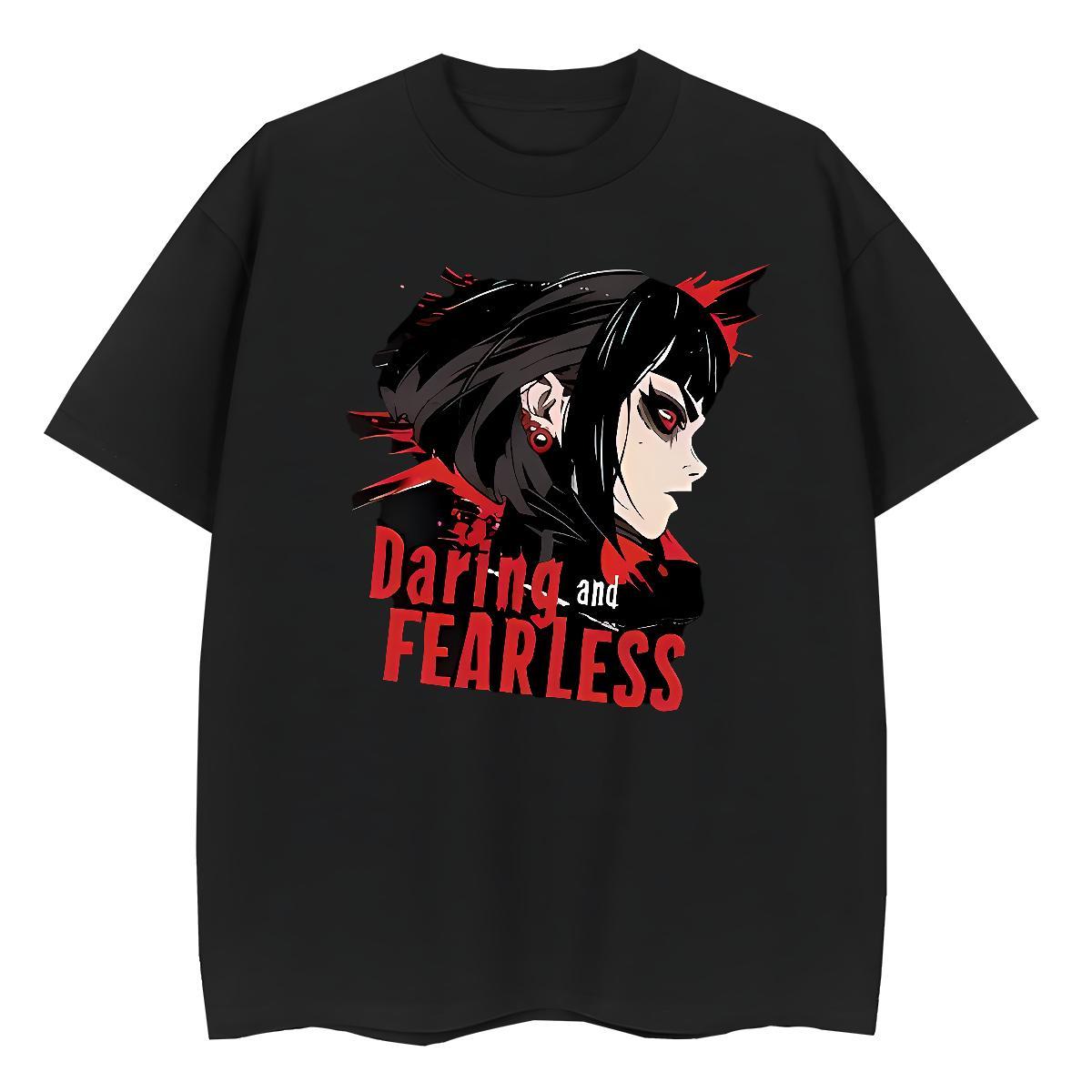 Female Woman Tshirt 100% Cotton 230g Terror Hip Hop T-Shirts for Women Comfortable Anime Tees