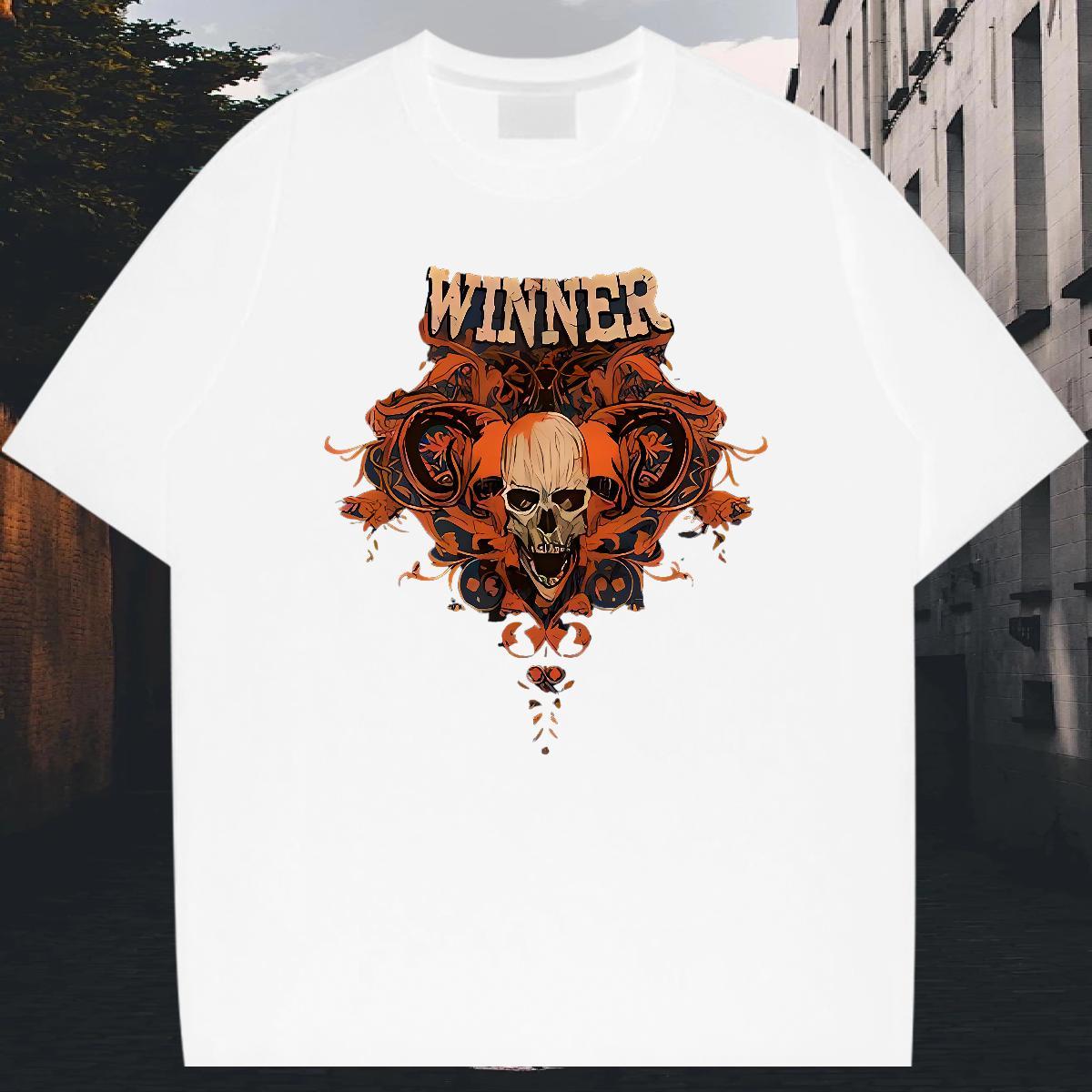 Cool T shirt 230g Cotton halloween Hip Hop Custom Printing O Neck Short Sleeves Mens Tshirts New Designer Clothings
