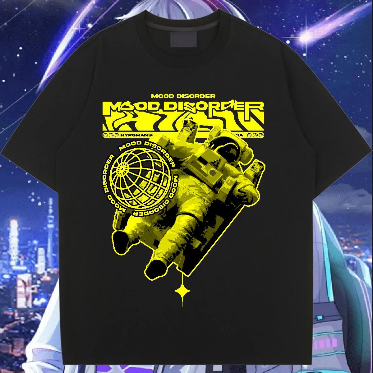 Comfortable Women Tees 100% Cotton 230g universe High Street Hip Hop T Shirt For Woman O Neck Short Sleeves DIY Printed Tops Tees