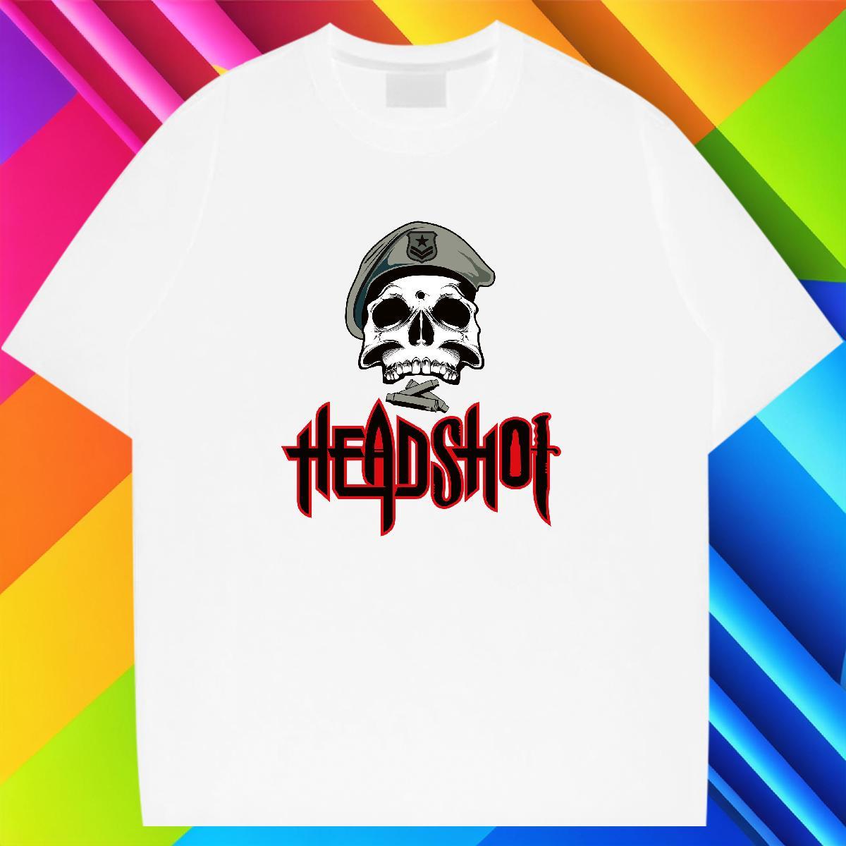 Classic T-Shirts 230g Pure Cotton skull Street Casual Anime Print Crew Neck Breathable Couples T Shirts Stylist Tops Shirt