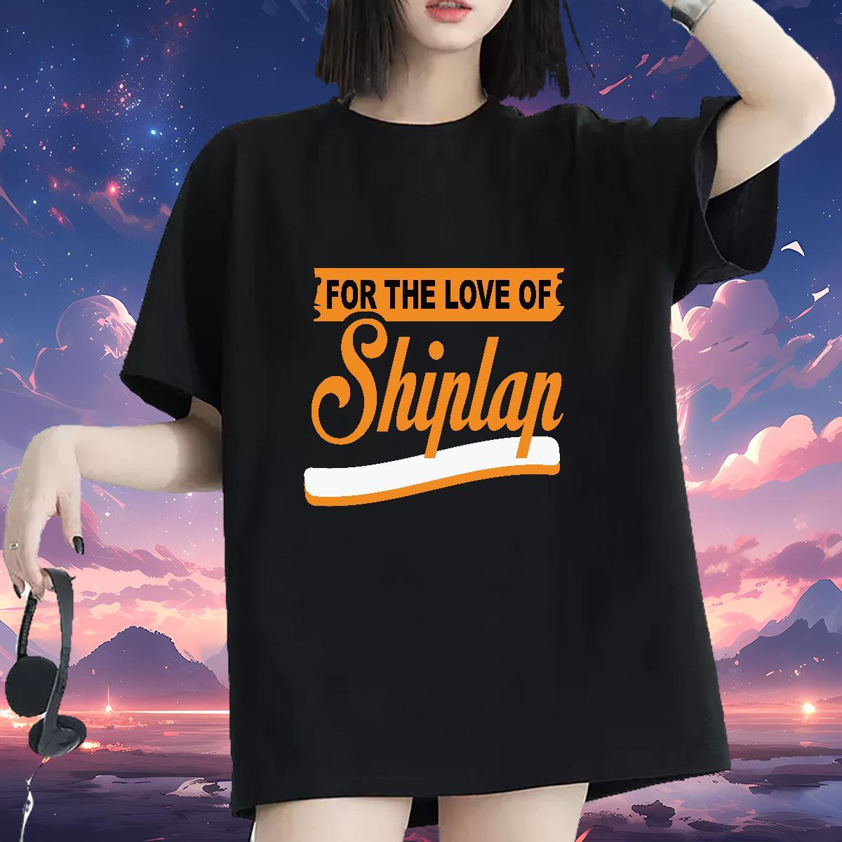Unisex Women Tees 230g Cotton For The Love Hip Hop Womens T Shirts Round Neck Short Sleeve White Plus Size Tops Tees