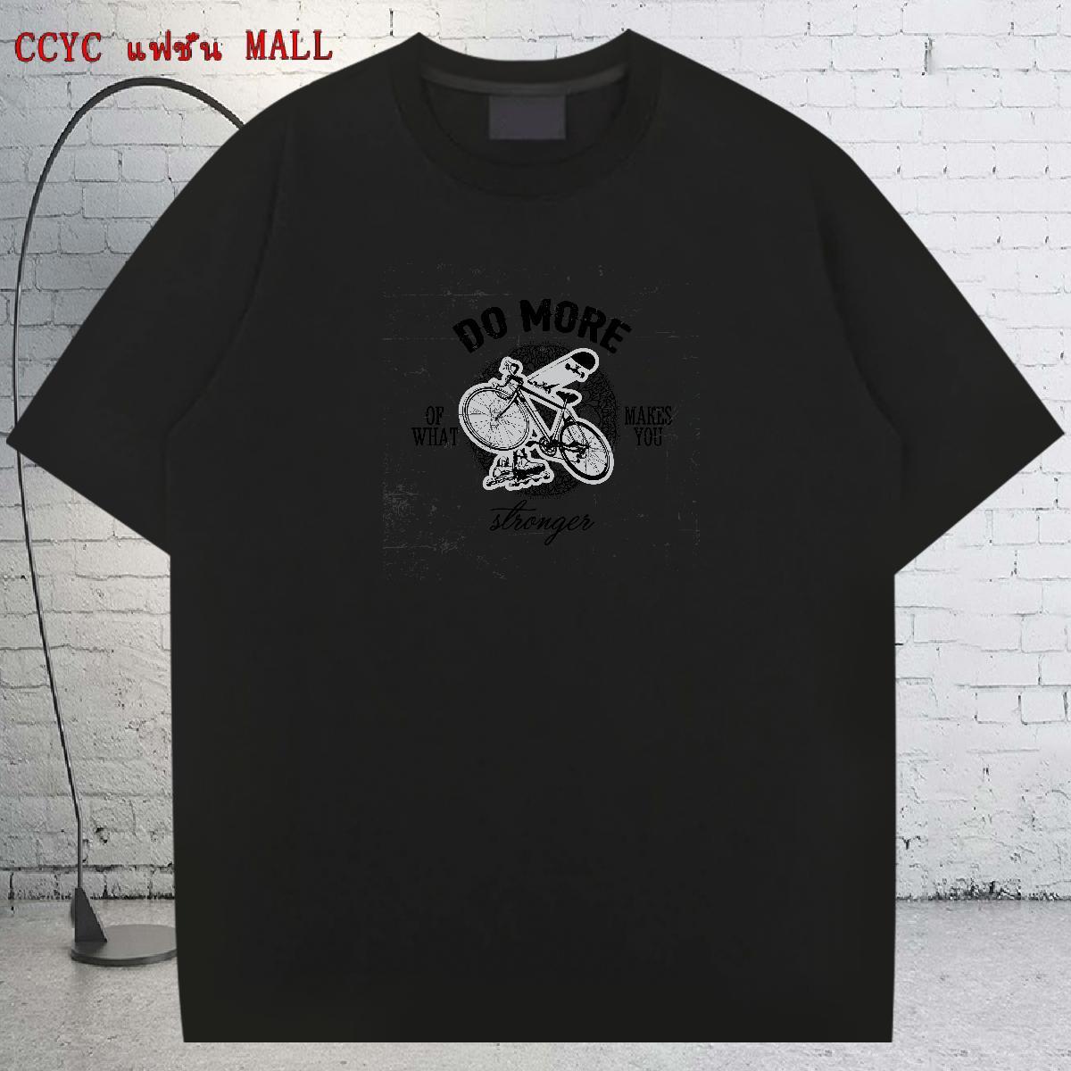 Popular T Shirts Men 230g Cotton bicycle Street wear Hip Hop Custom Cartoon Crew Neck Men Clothes T-Shirt Factory Direct Polos