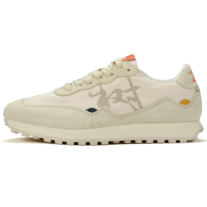 New Men Women TREEPERI T20 Suede Sneakers Running Shoes Designer Cream White Grey Beige Yellow Mens Womens Fashion outdoor Shoe Runner Sports Low Trai