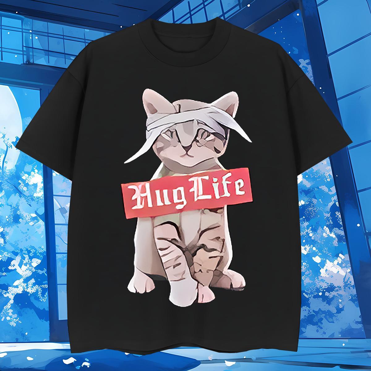 2024 New Men Tshirts cat Spring Summer 230g Cotton Tees Breathable Soft Cool Man T Shirts DIY