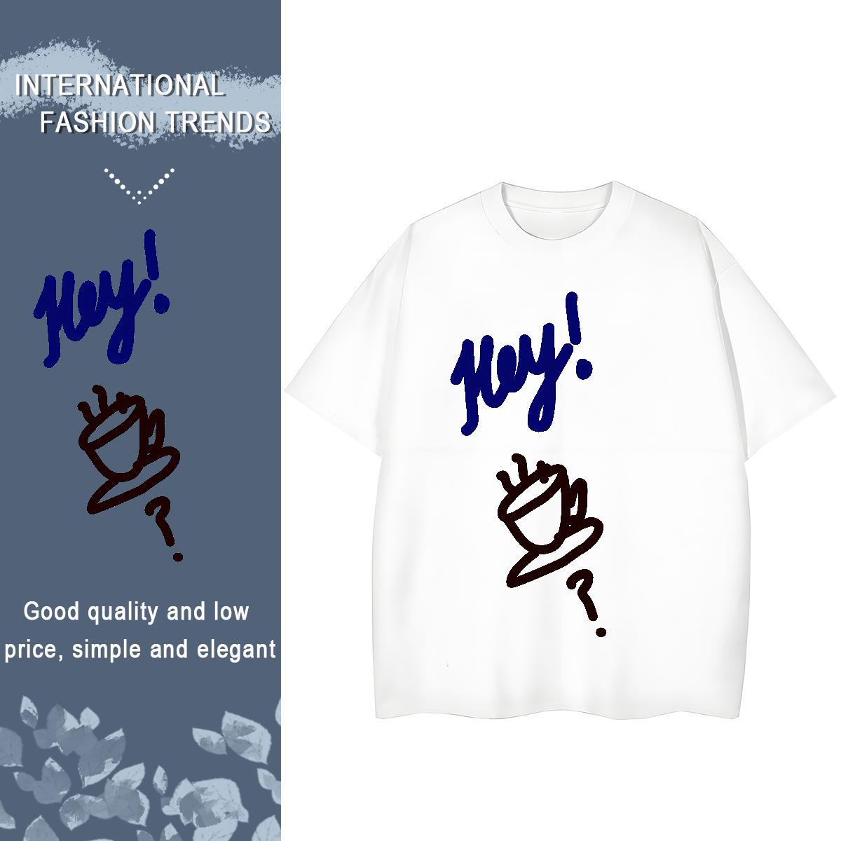 Designer Nice Couples T Shirts 230g Pure Cotton letter Sport T Shirt For Woman Short sleeve Soft White Plus Size Tees