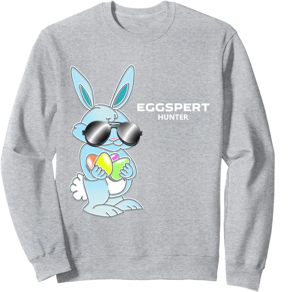 Long Sleeve Shirts for Men sweatshirt Eggspert Hunter Egg Hunt Cool Easter Bunny Funny Sweatshirt T shirt Tee Streetwear Casual tops clothes