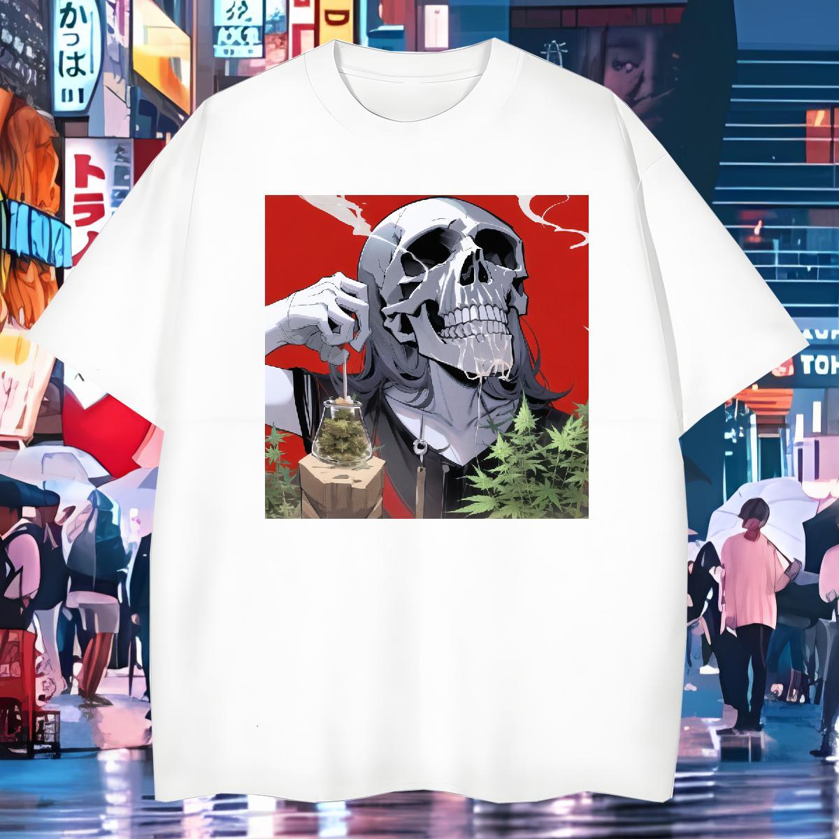 Soft T Shirt For Man 100% Cotton 230g skull Sports Casual Custom Big Size Breathable Men Tops Tees Fashion New Clothings