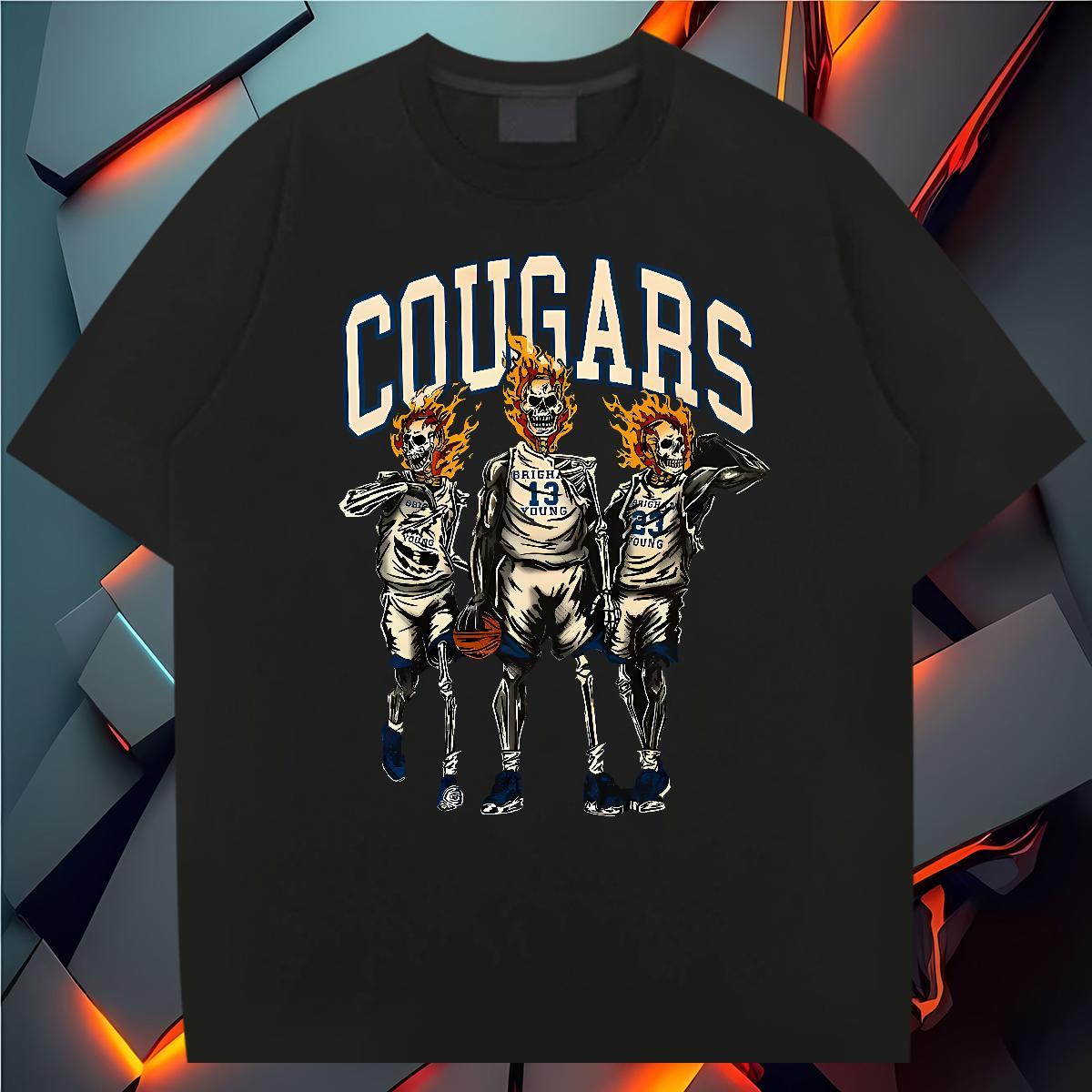 Free Shipping T Shirt For Man 230g 100% Cotton skull Summer Casual Oversized Breathable Short Sleeve Men Tshirts Fashion Designer Tees Shirts