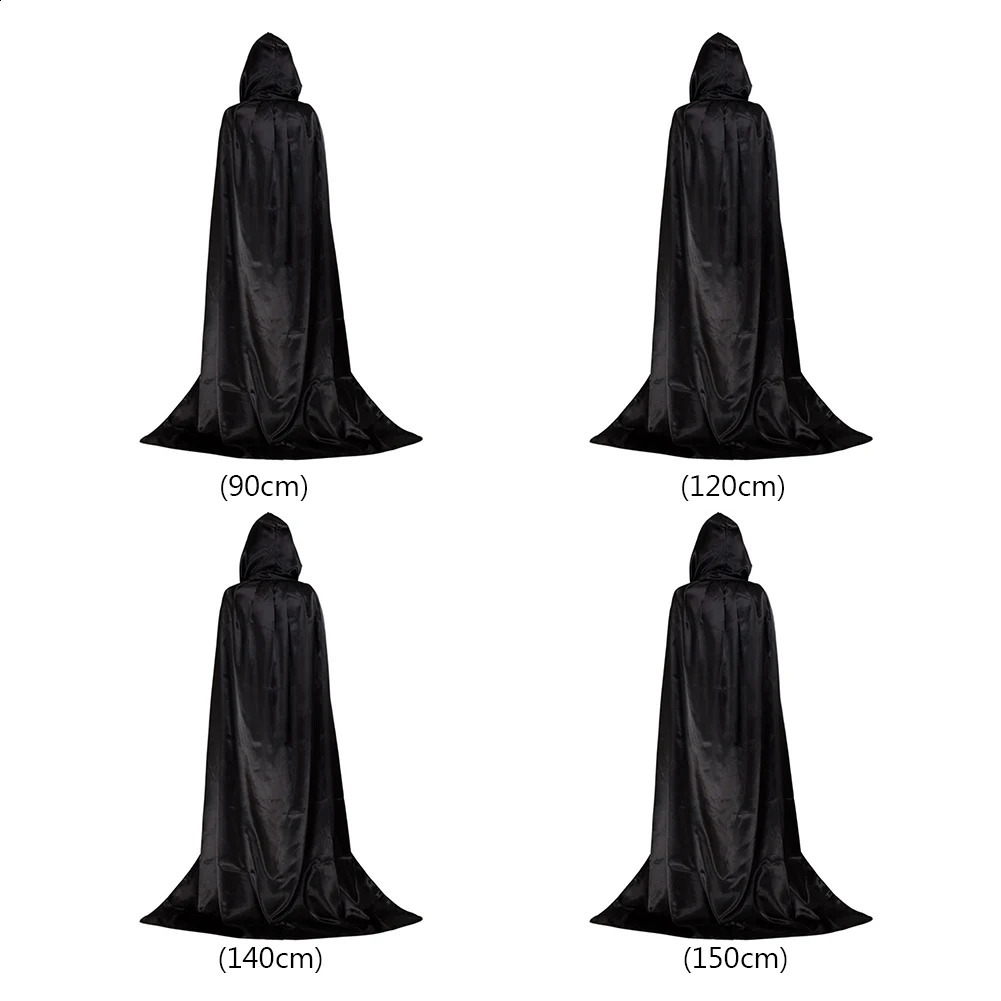 90150cm Halloween costume shawl childrens adult props party dress cosplay wizard cape 240823