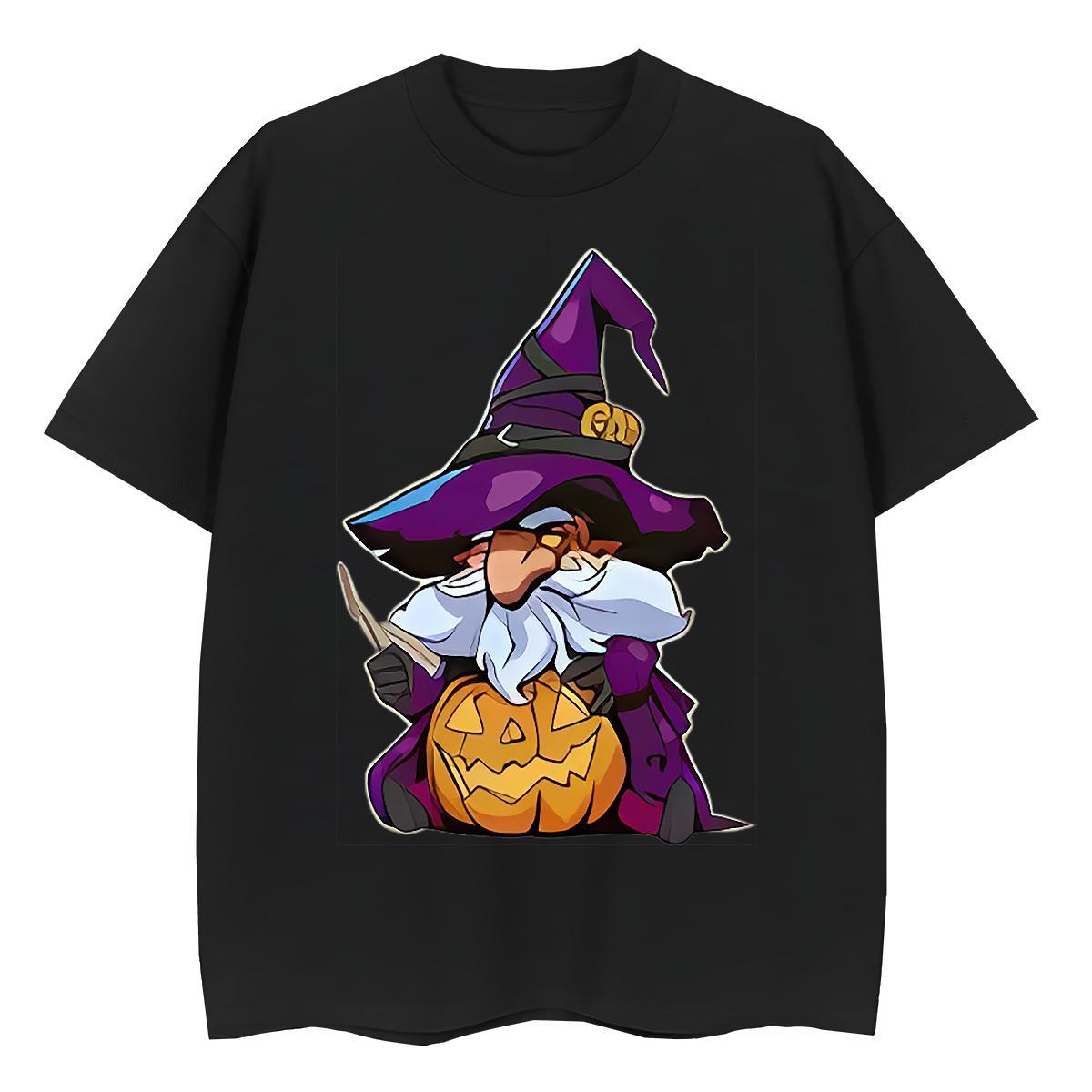 2024 Couples T Shirts halloween Street Casual 100% Cotton 230g Clothes Crew Neck Breathable Popular T Shirt For Man Anime