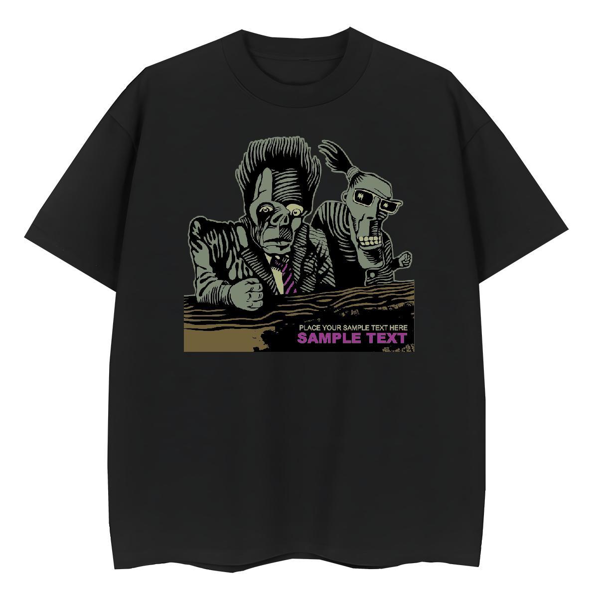 Loose fit Woman Tshirt 230g Pure Cotton scary Sports Street Wear Women T Shirts Breathable Short Sleeve Oversized Tops