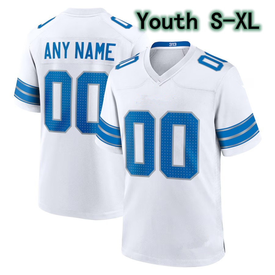 Lions Jersey Jahmyr Gibbs Jack Campbell Jared Goff Sam Laporta Amon-Ra St Brown Dan Campbell Penei Sewell Barry Sanders Jameson Williams David Montgom