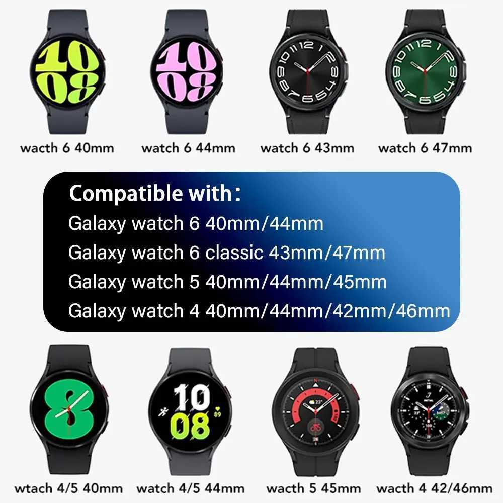 Samsung Galaxy Watch 6 5 4 classic/5 pro 47mm 43mm 44mm 40mm seamless nylon bracelet Galaxy Watch 6 watch4 strap W240824