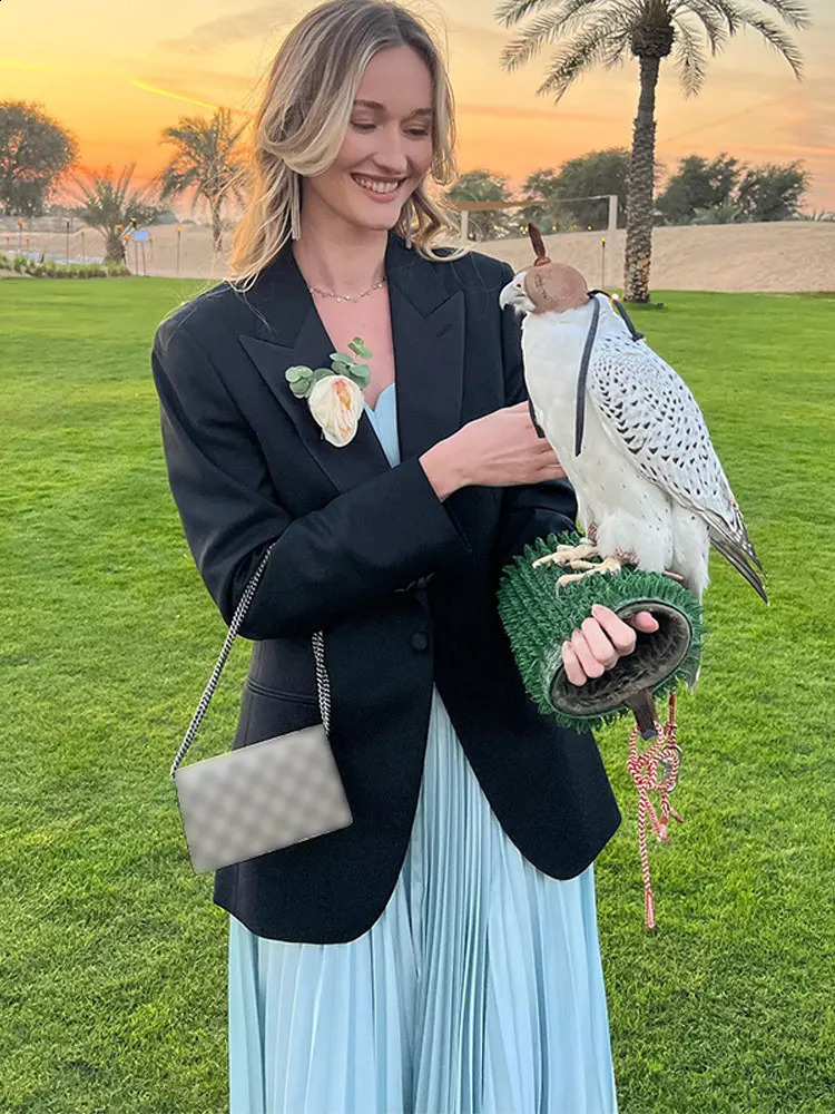 Elegant Blue Off Shoulder Pleated Dress For Women Sleeveless Backless A Line Dresses Spring Female Vacation Party Robes 240823