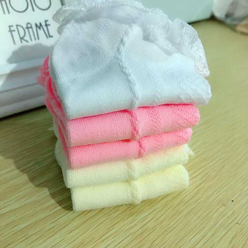 Baby Girls Ankle Socks Breathable Cotton Lace with Ruffle Princess Mesh Sock Children White Pink Yellow Kids Toddler Dance Socks CL240824