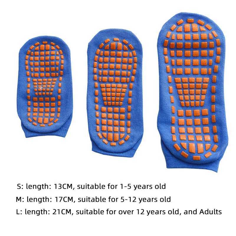 Cotton Kids Adults Anti-Slip Sock Trampoline Sock Cotton Breathable Short Socks Elasticity Sport Boy Girl Outside Child Socks CL240824
