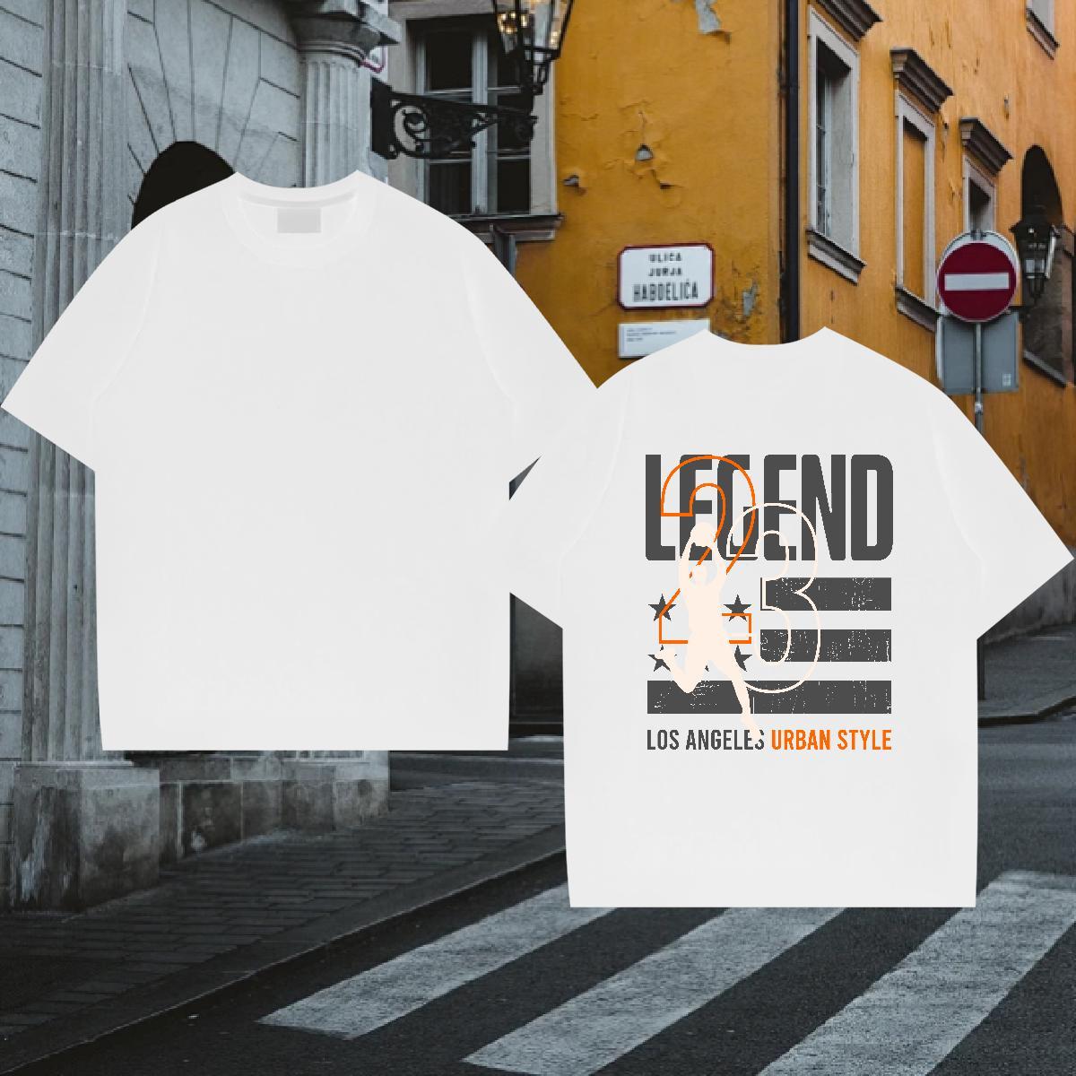 Comfortable T-Shirts for Men 230g 100% Cotton basketball Street Wear Custom Cartoon Breathable Crew Neck Tshirts 2024 Designer Tops Tees