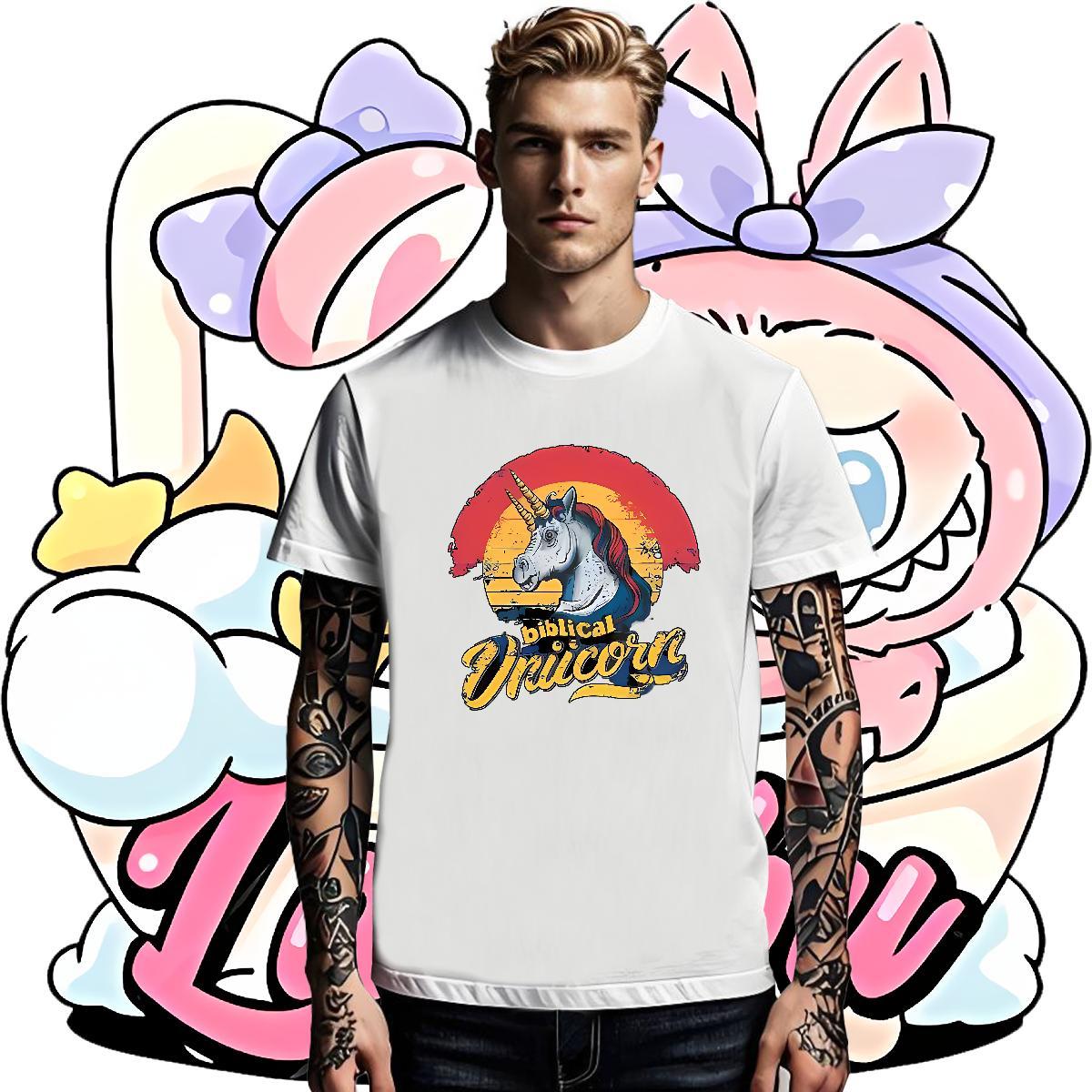 2024 Summer Men Tshirts horse Casual 230g Cotton Tops Shirt Breathable Crew Neck Unisex T shirt Oversized
