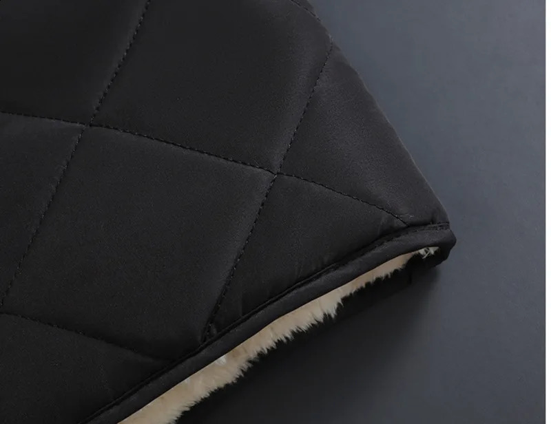 #3617 Autumn Winter Vest Coat Men Warm Black Casual Sleeveless Coat V-Neck Velvet Vest For Men Thick Sleeveless Coat Slim Cotton 240824