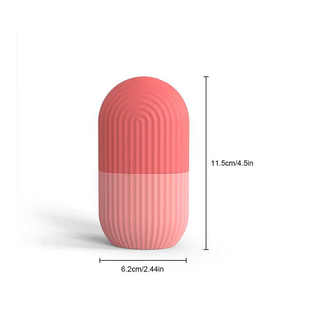 Face Massager Facial Ice Cube Mold Silicone Freezing Beauty Swelling Moisturizing Washable Oven Icing Mould Pink CL240824