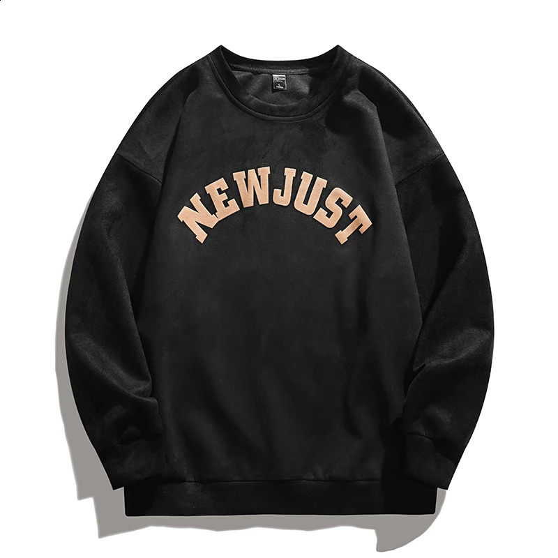 AutumnWinter American Loose Printed Hoodie Mens Retro Style Long Sleeve Collar 240823