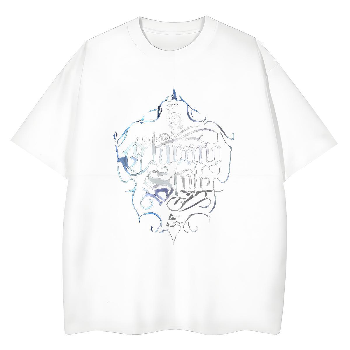 5A Lady T shirt 230g Pure Cotton letter Daily Outfit Womens T Shirts Breathable Crew Neck Skull Tops